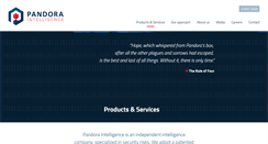 Desktop Screenshot of pandoraintelligence.com