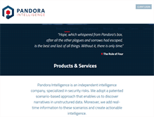Tablet Screenshot of pandoraintelligence.com